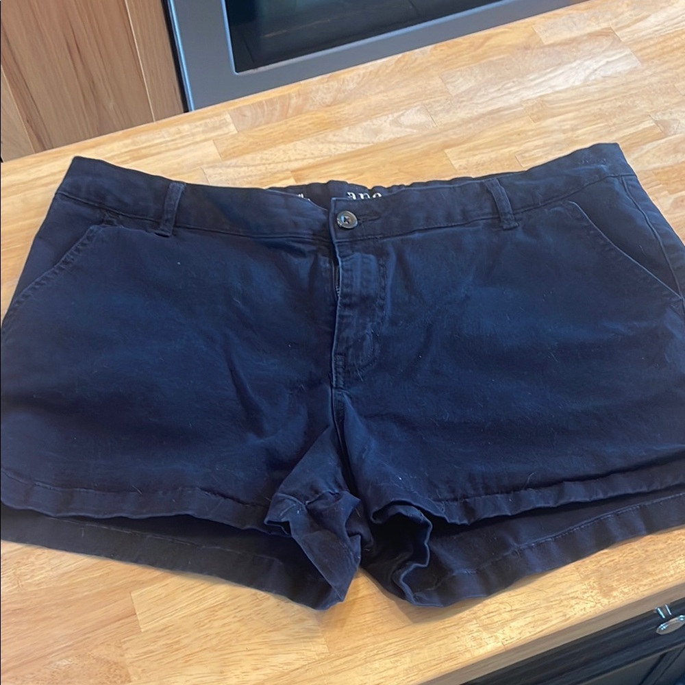 a.n.a Black High Waist Shorts